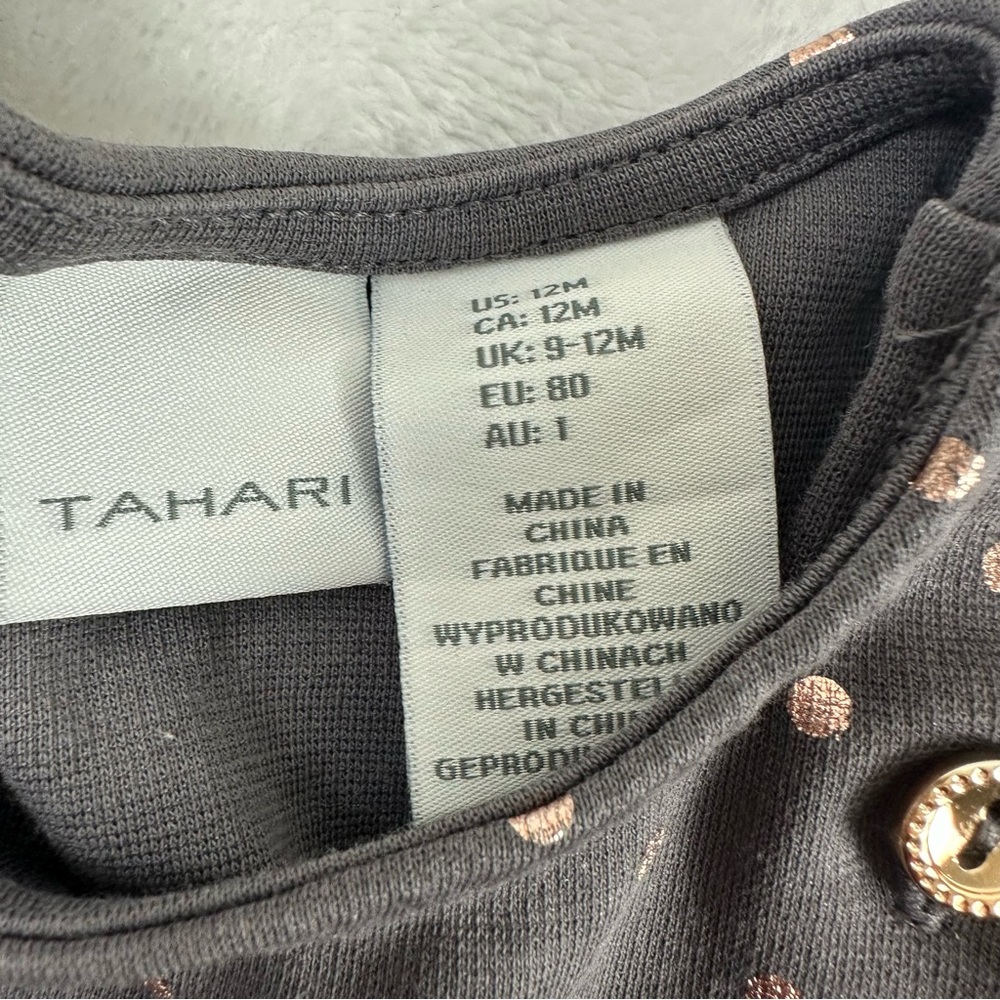 Oshkosh B'Gosh Size 12 Mo Denim Dress & Romper Bundle Summer Cowgirl Country - Picture 4 of 5